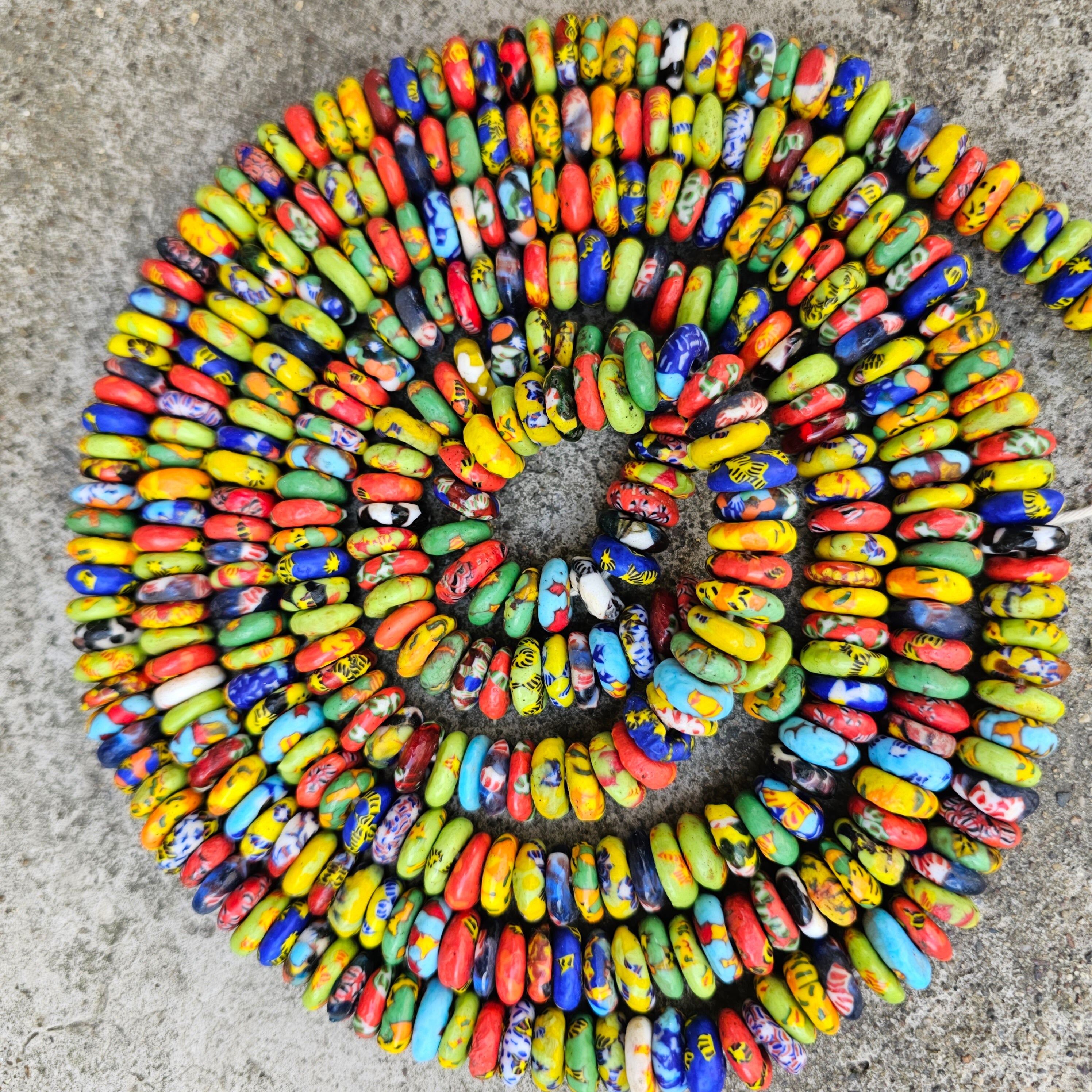 100+ Spacer Beads, Multicolored Beads, African Beads