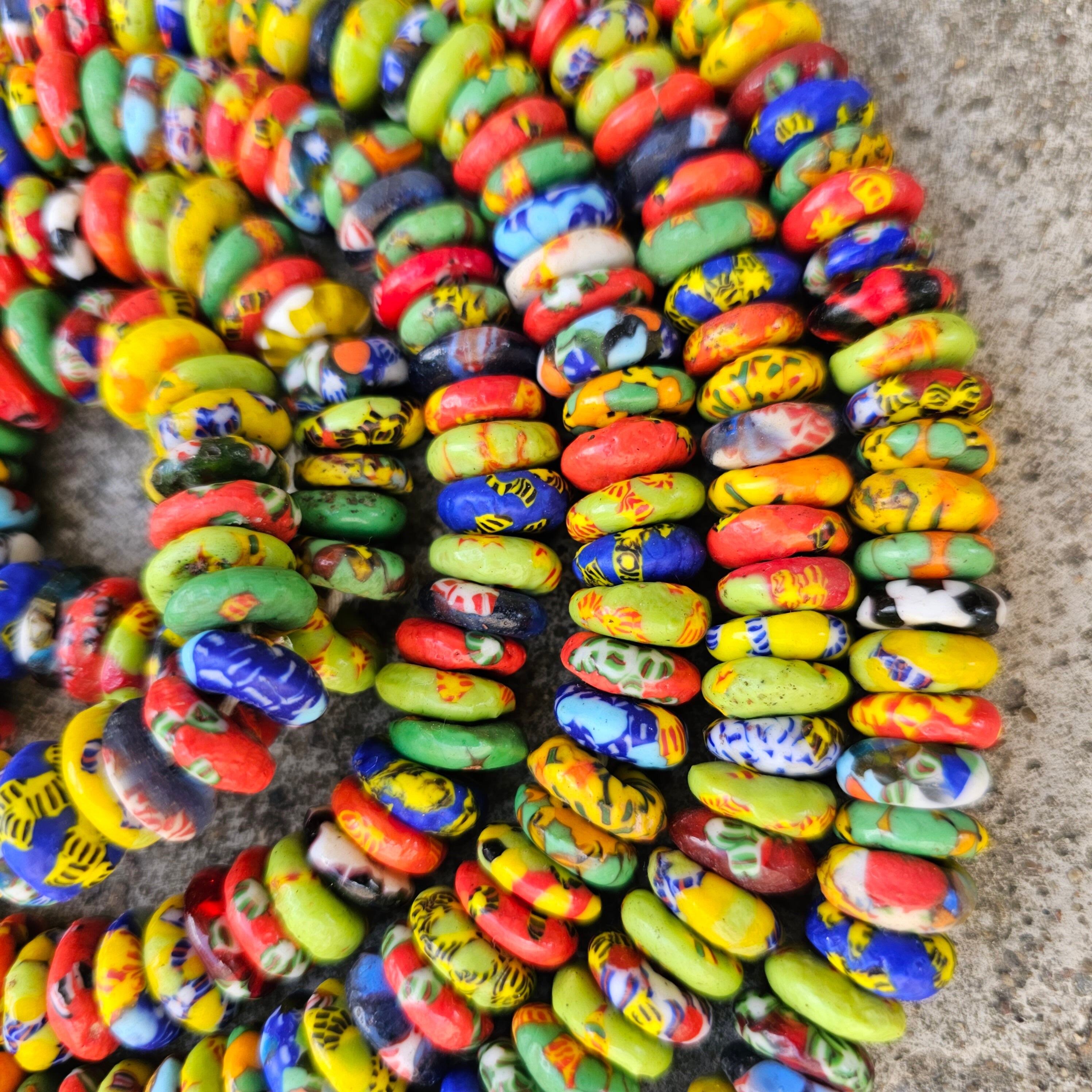 100+ Spacer Beads, Multicolored Beads, African Beads