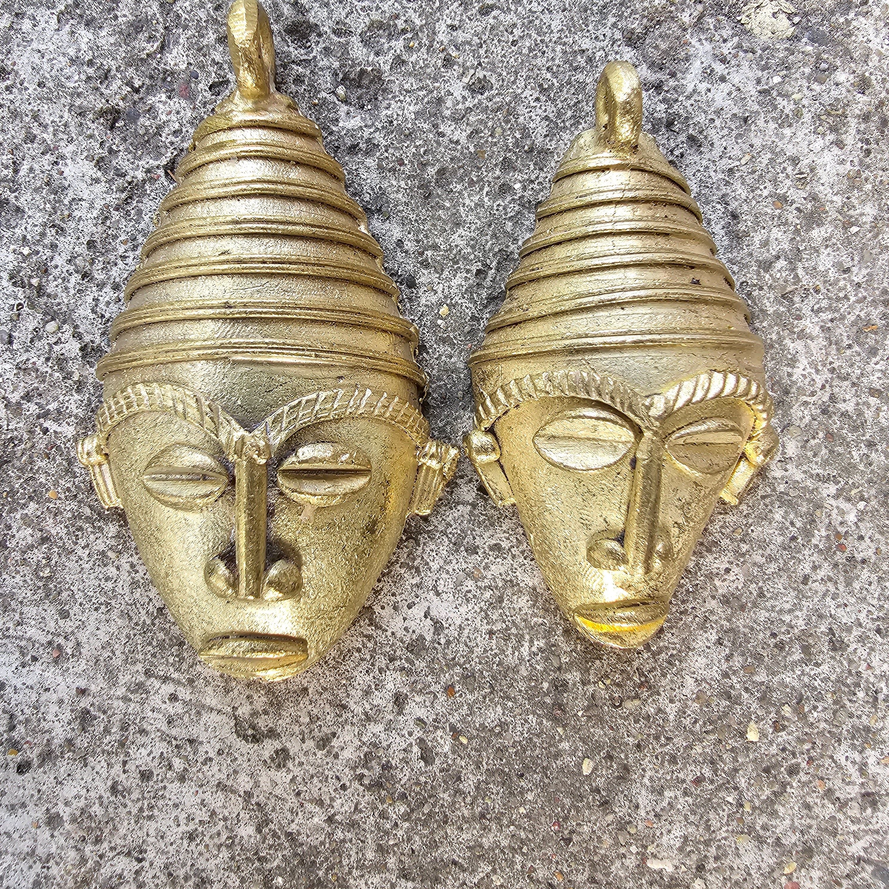 African Mask Pendant,