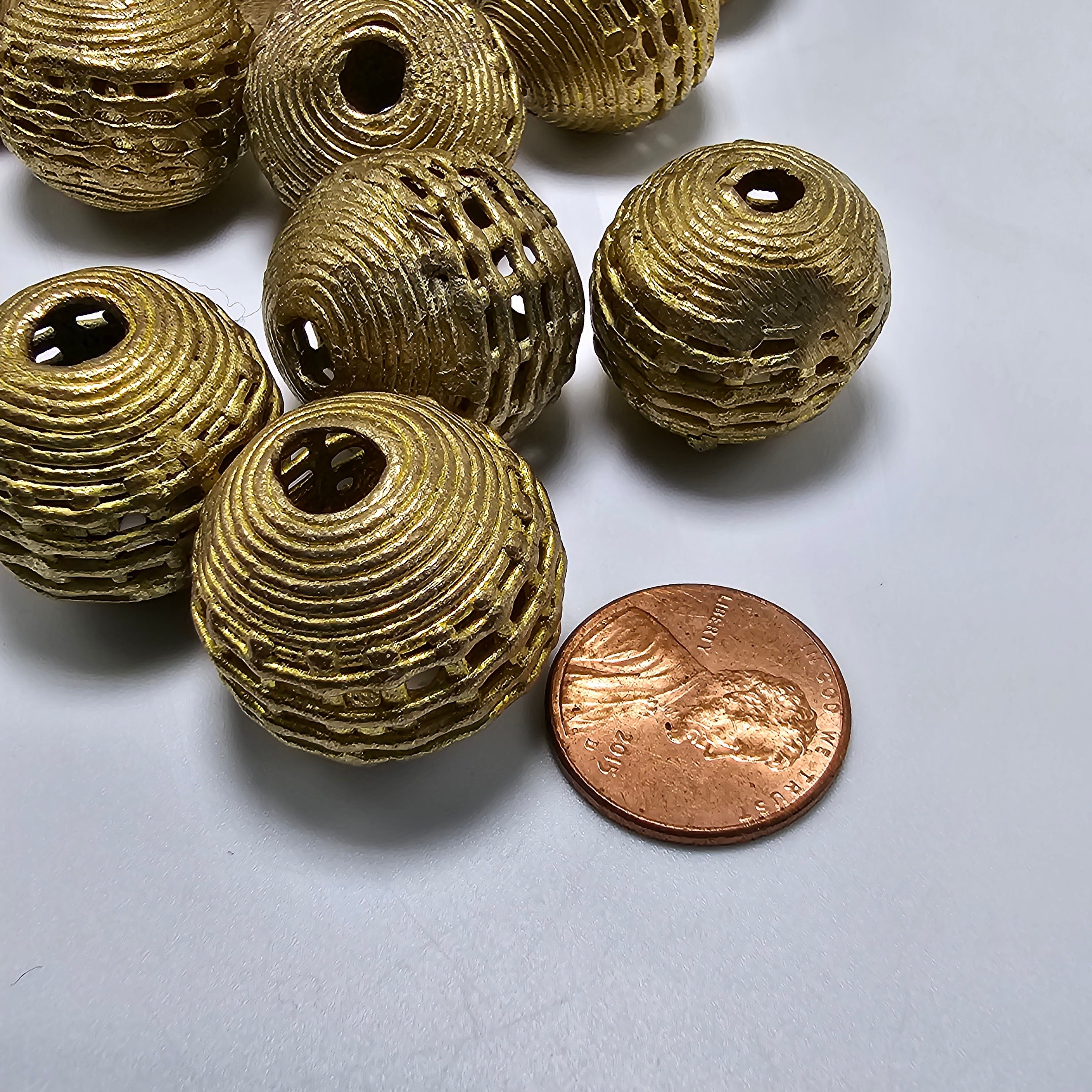 Netted Round African Beads, Jewelry Making