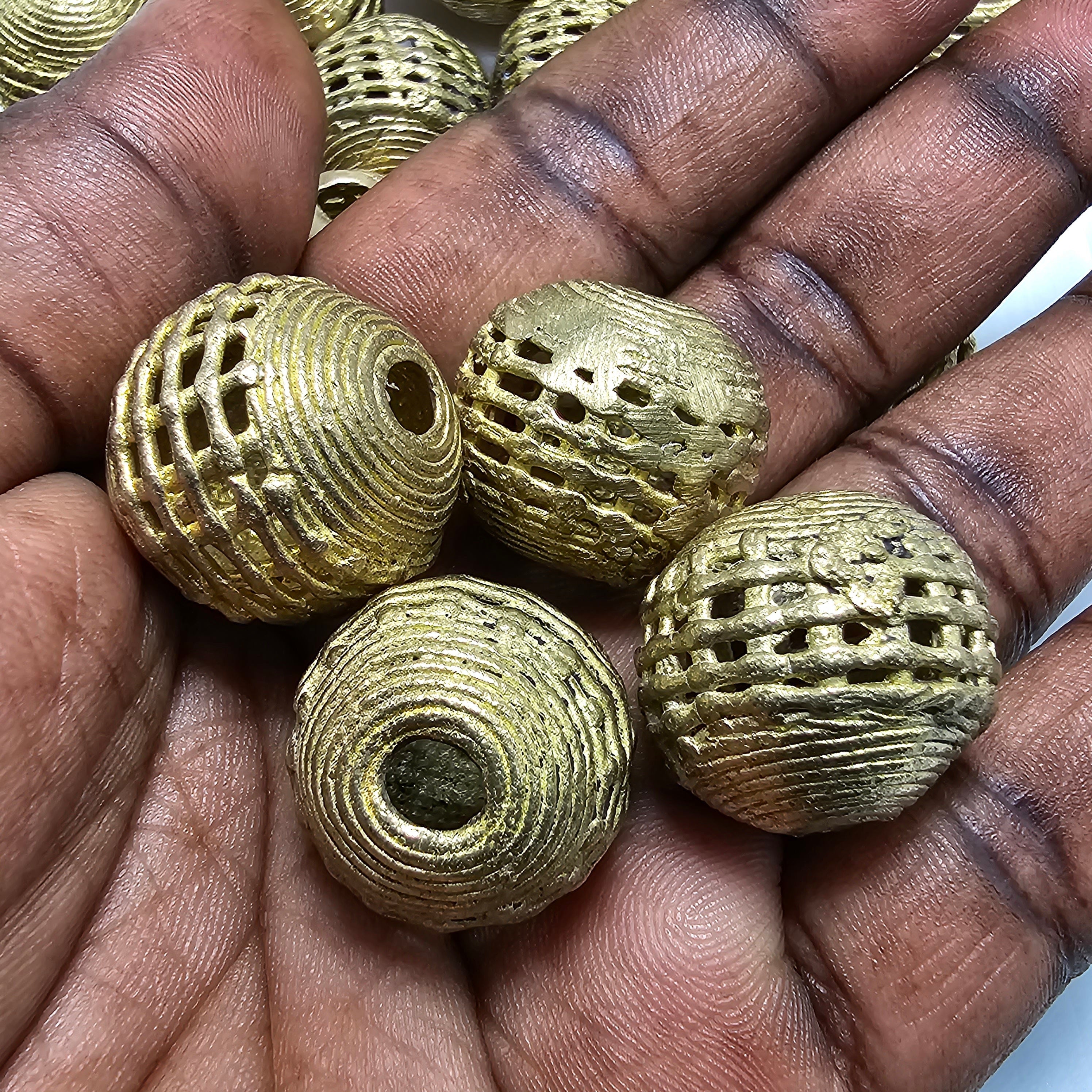 Netted Round African Beads, Jewelry Making