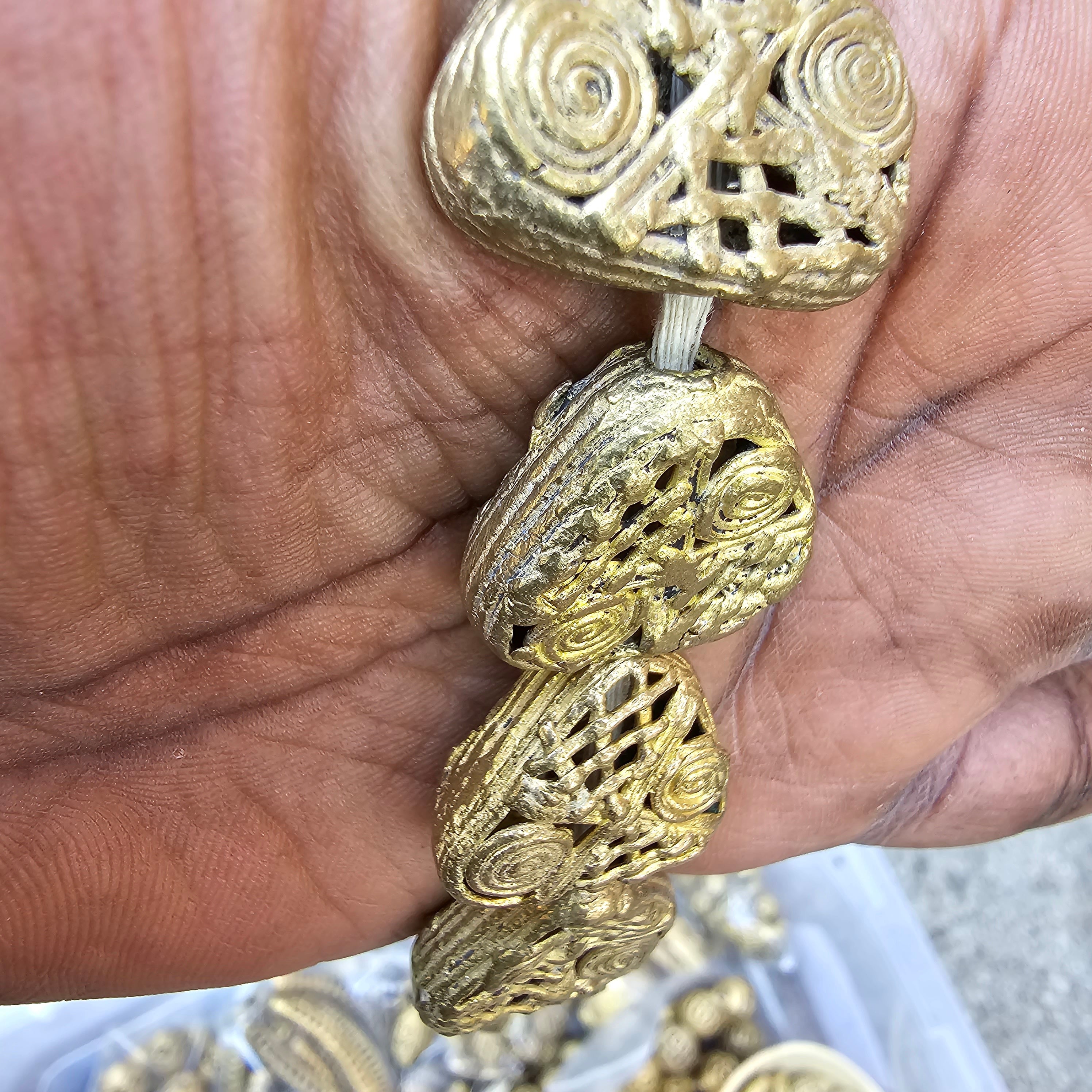 Trangle Brass Beads