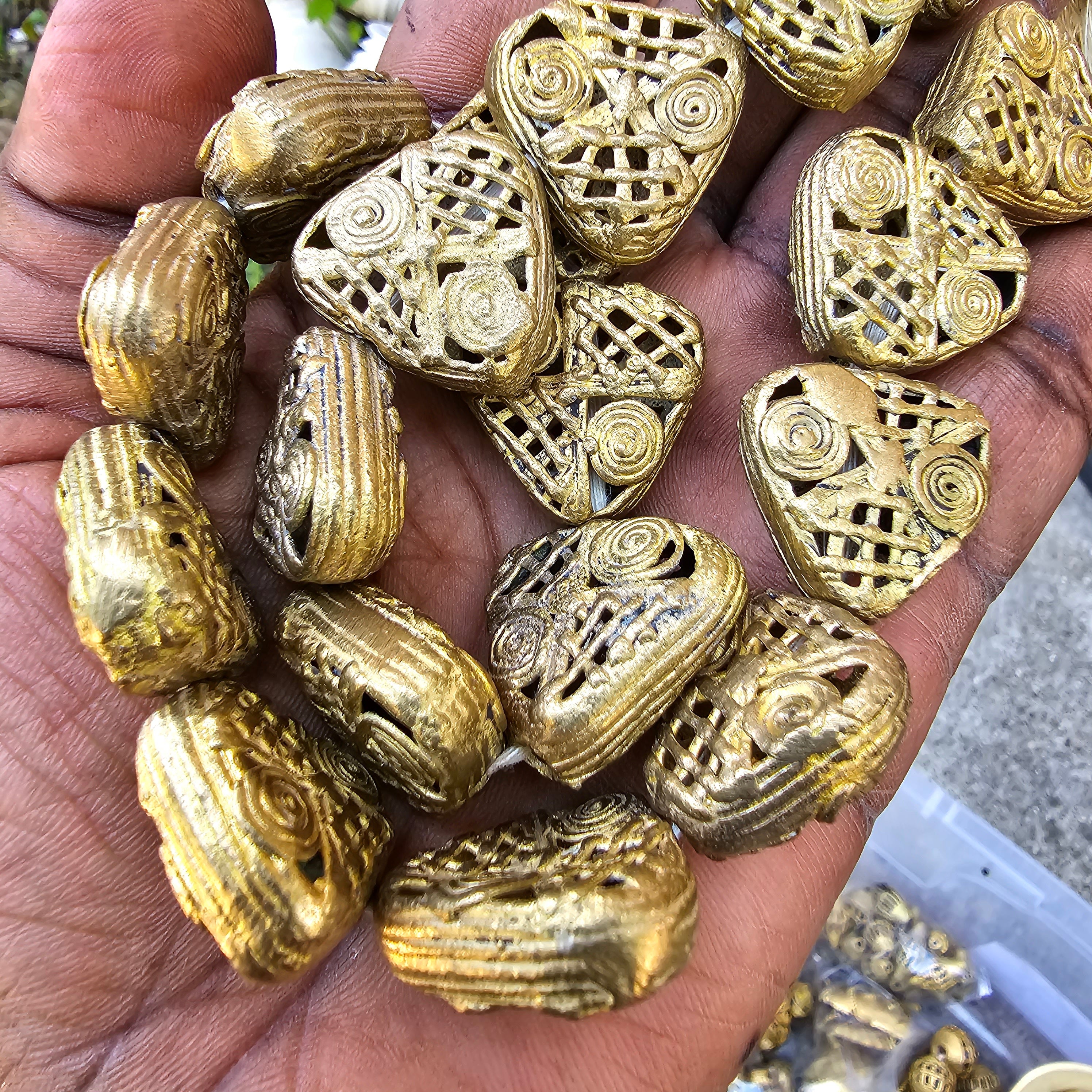 Trangle Brass Beads