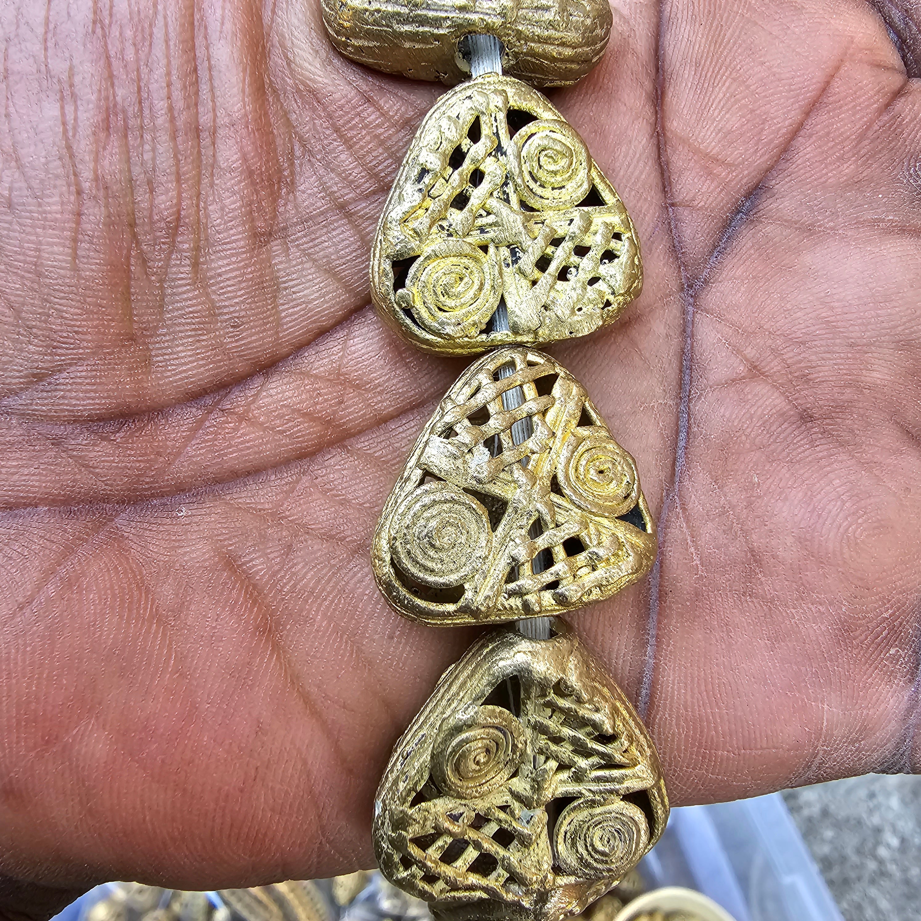 Trangle Brass Beads