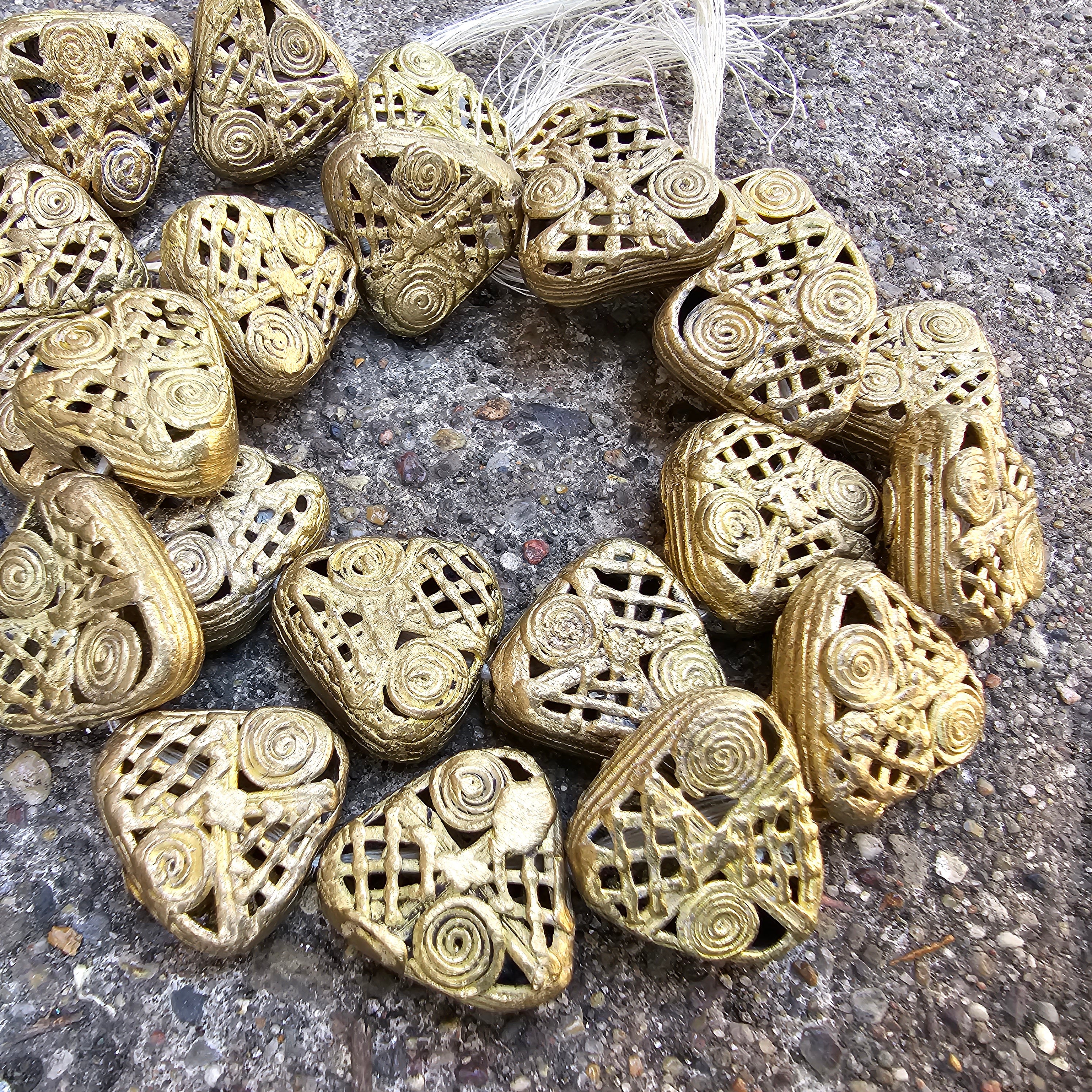 Trangle Brass Beads