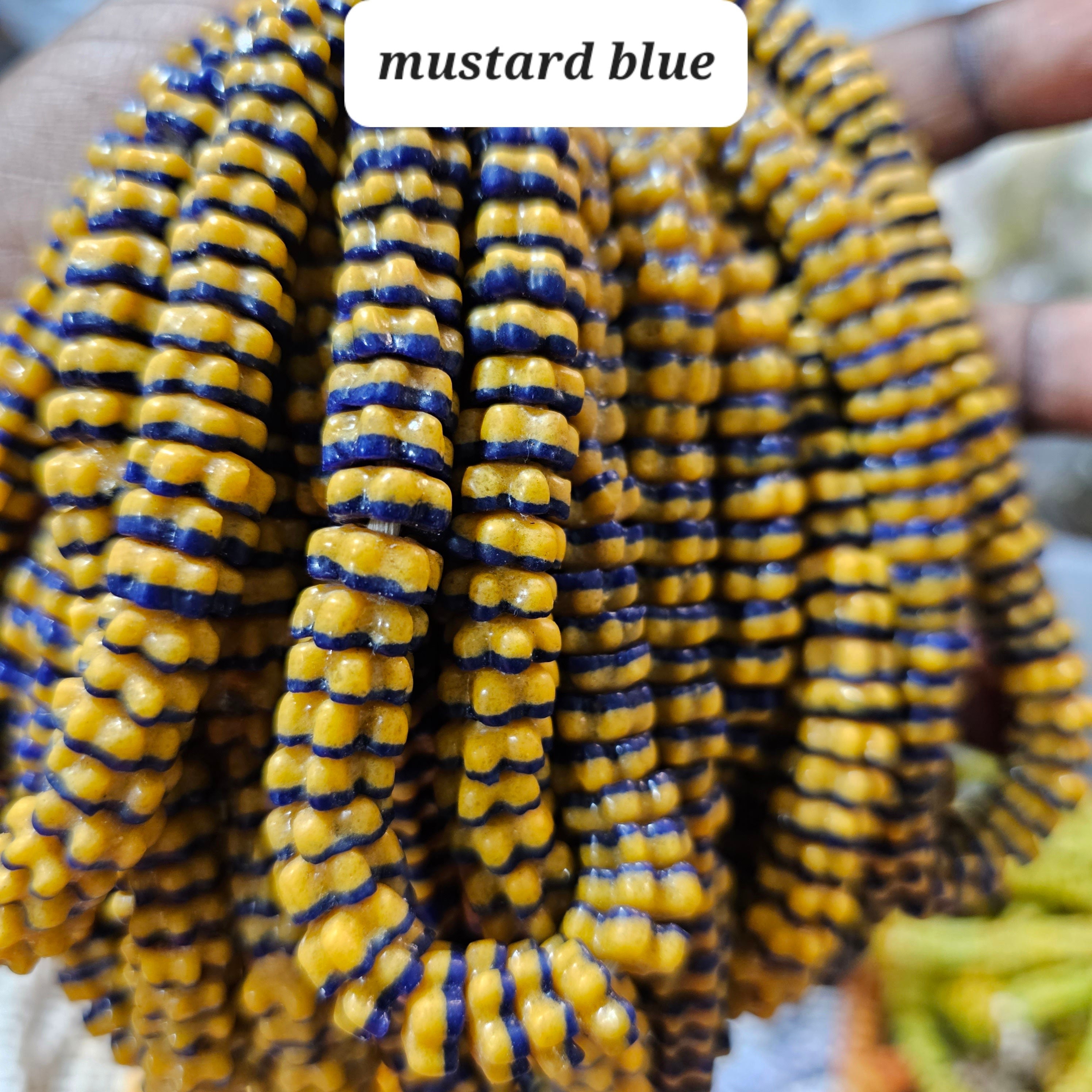 60+ Star African Spacer Beads, Krobo Disk, African Beads