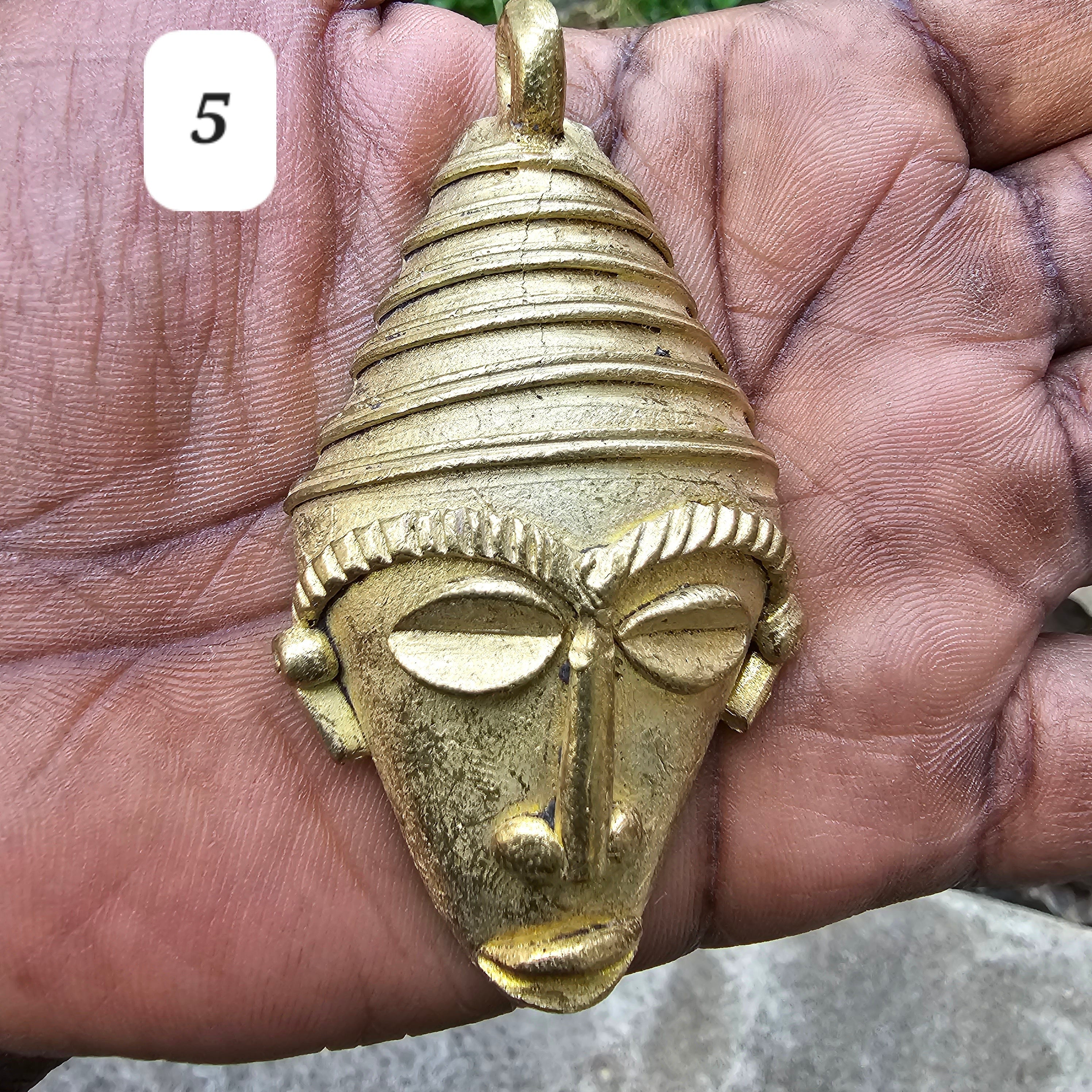 African Mask Pendant,