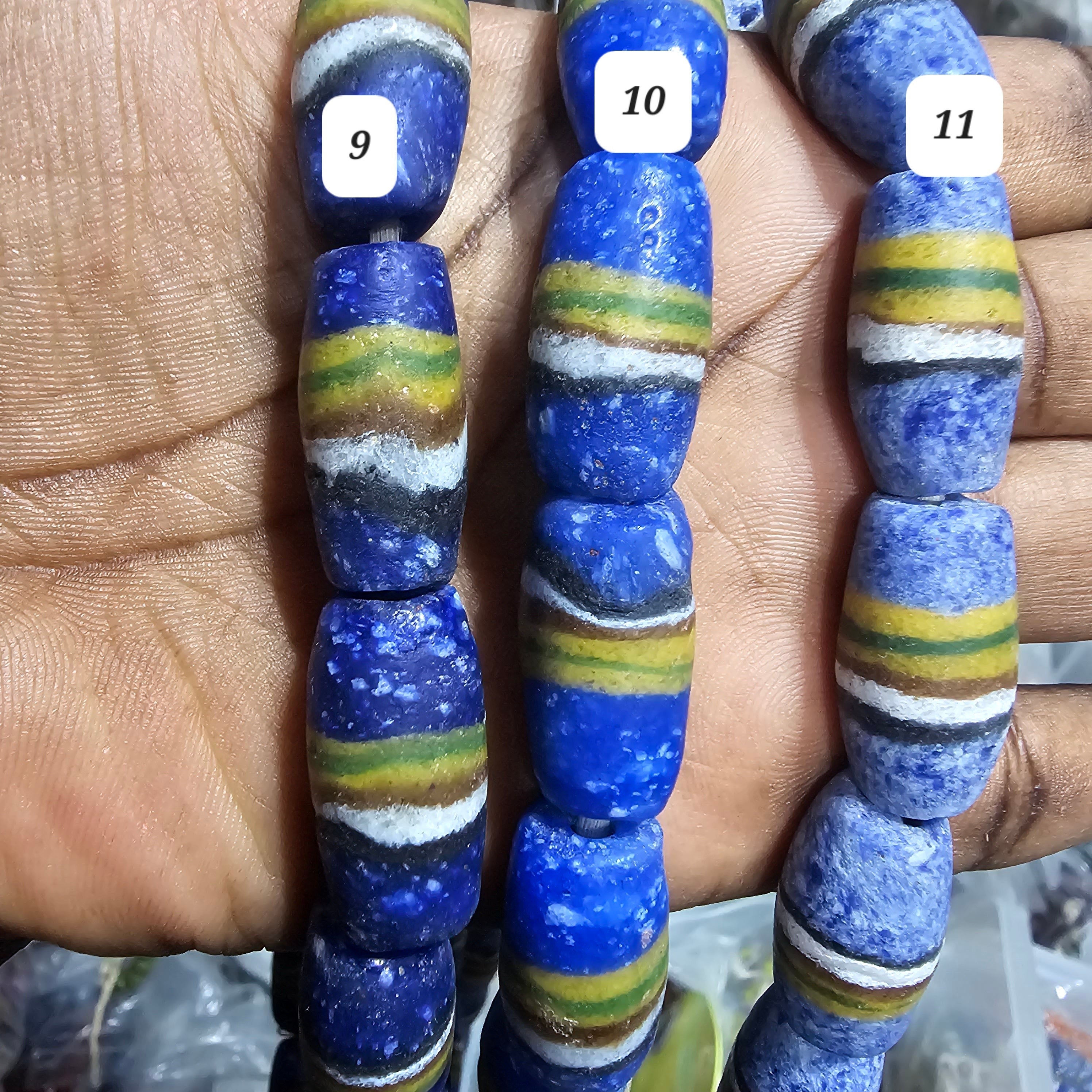 Ghana Bi-cone Beads, African Beads