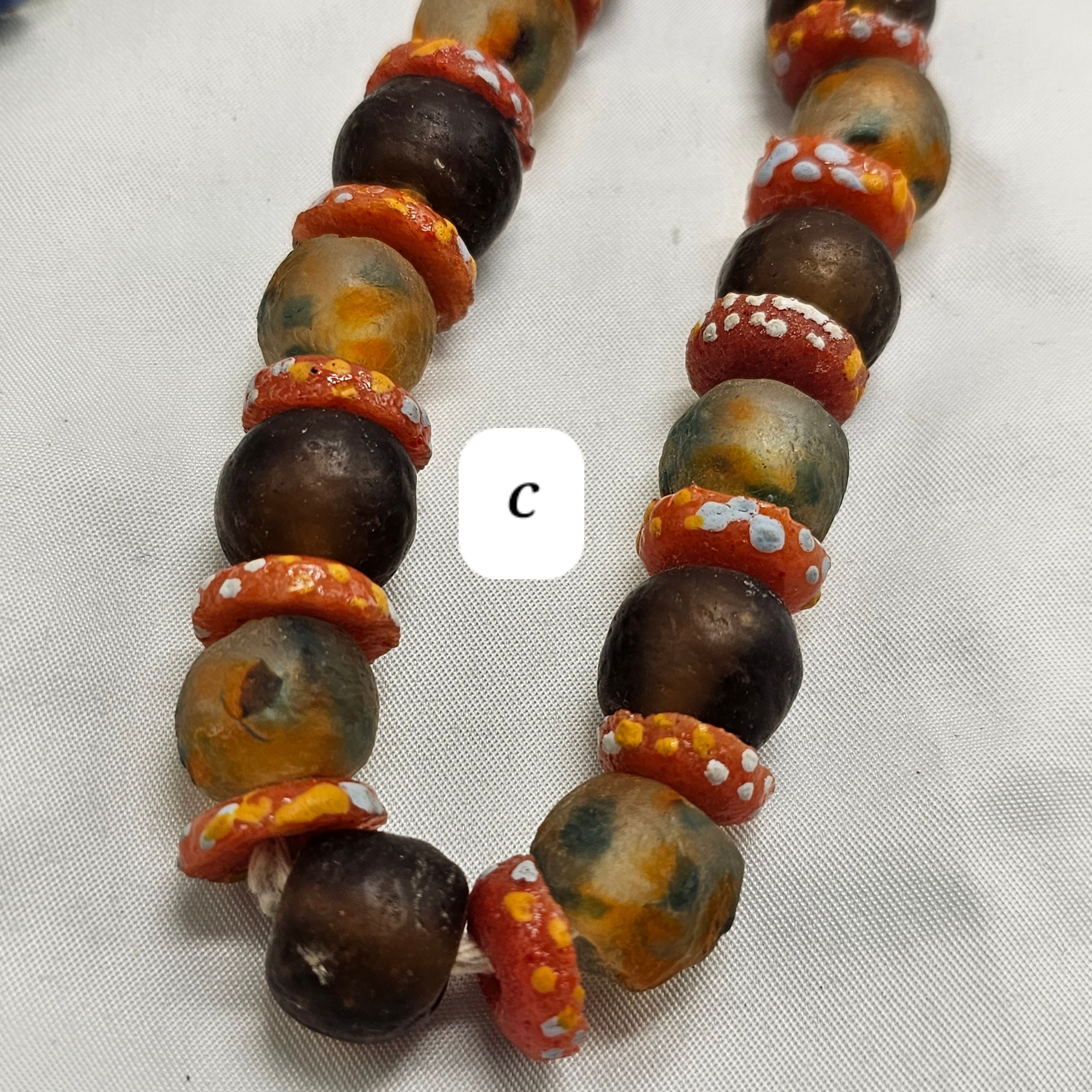 Spacer Glass African Beads