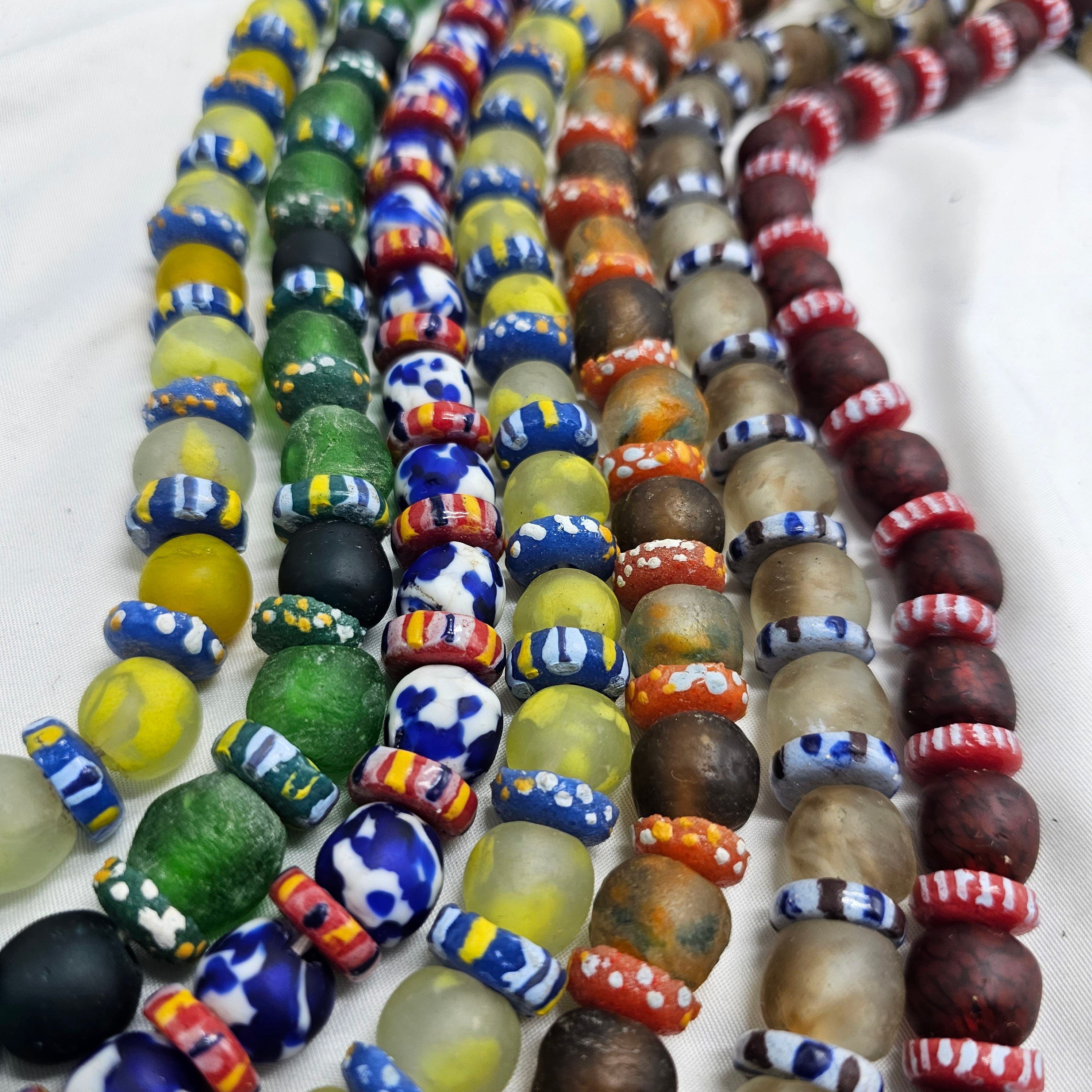 Spacer Glass African Beads