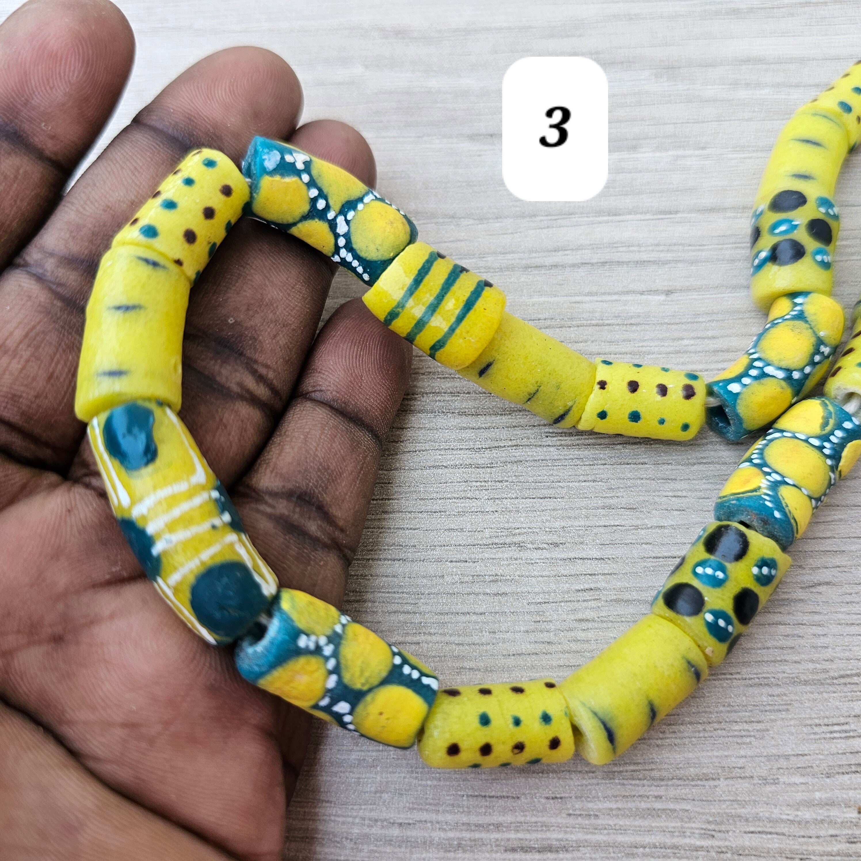 Yellow Long Beads, Jewelry Making