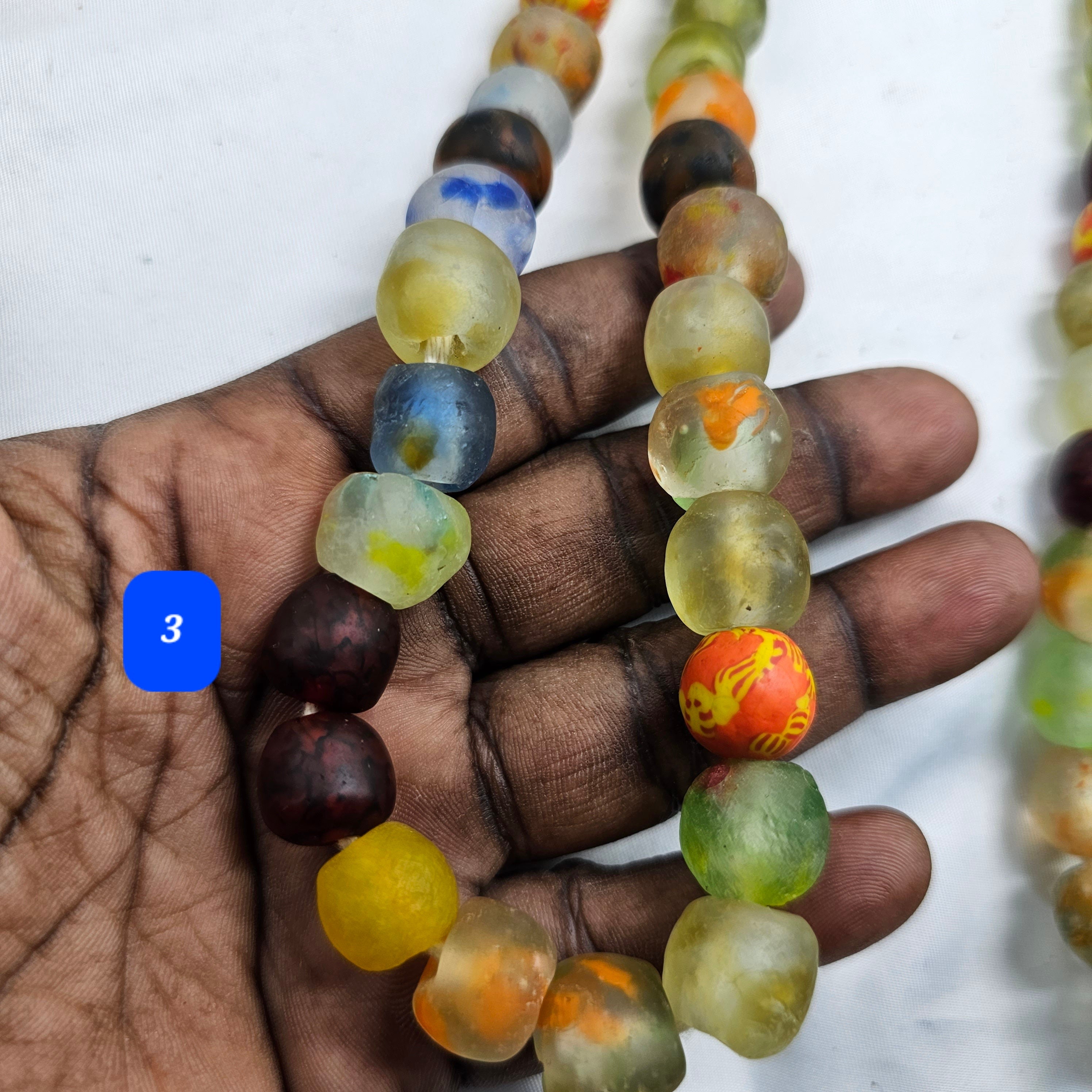 46 Mix Recycled African Glass Beads