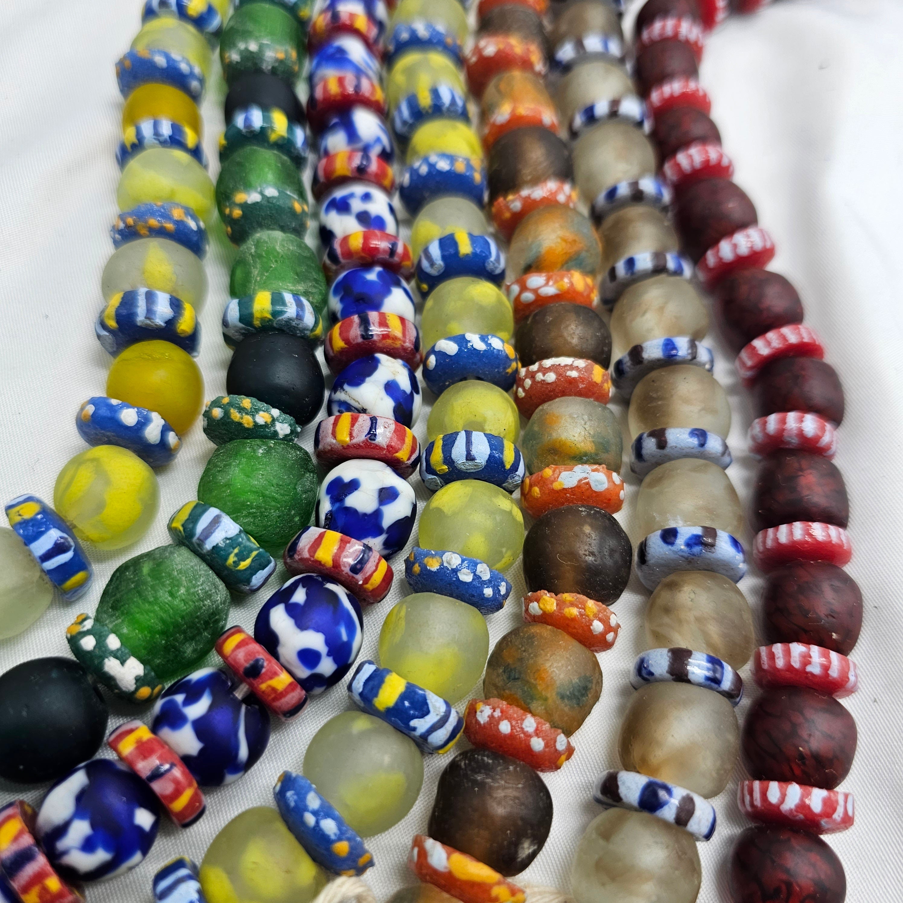 Spacer Glass African Beads