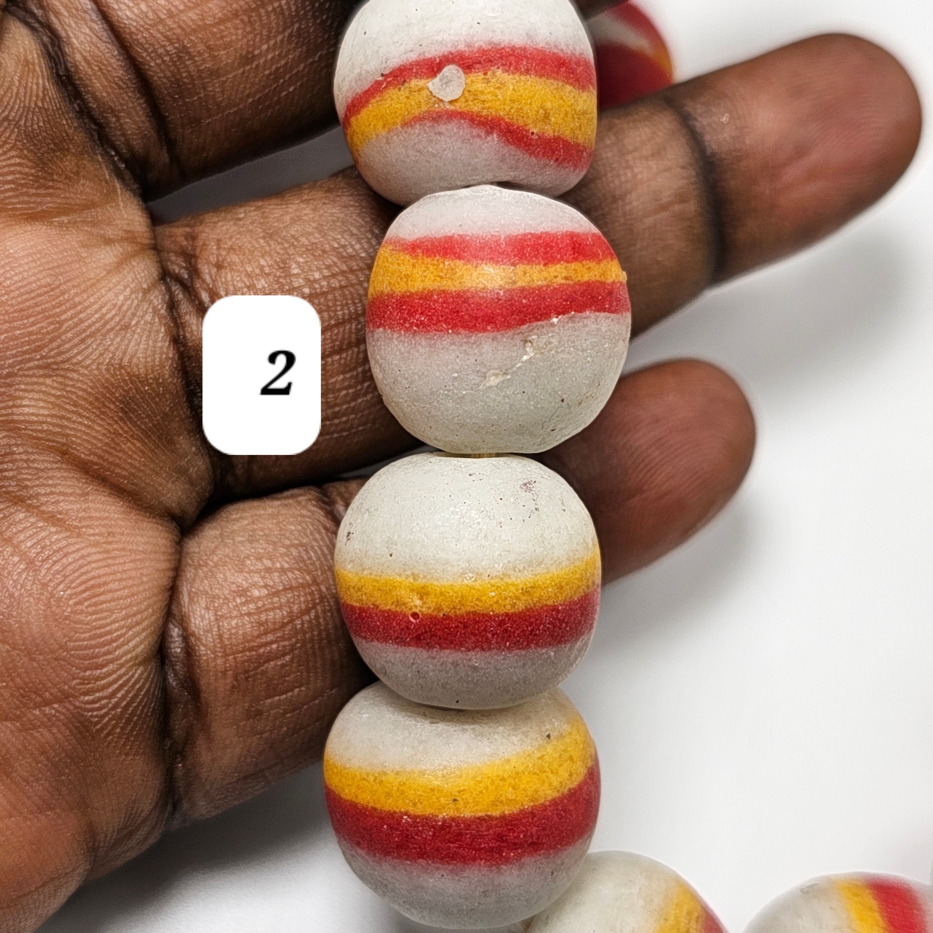 Red African Ball Beads, Jewelry Making Beads