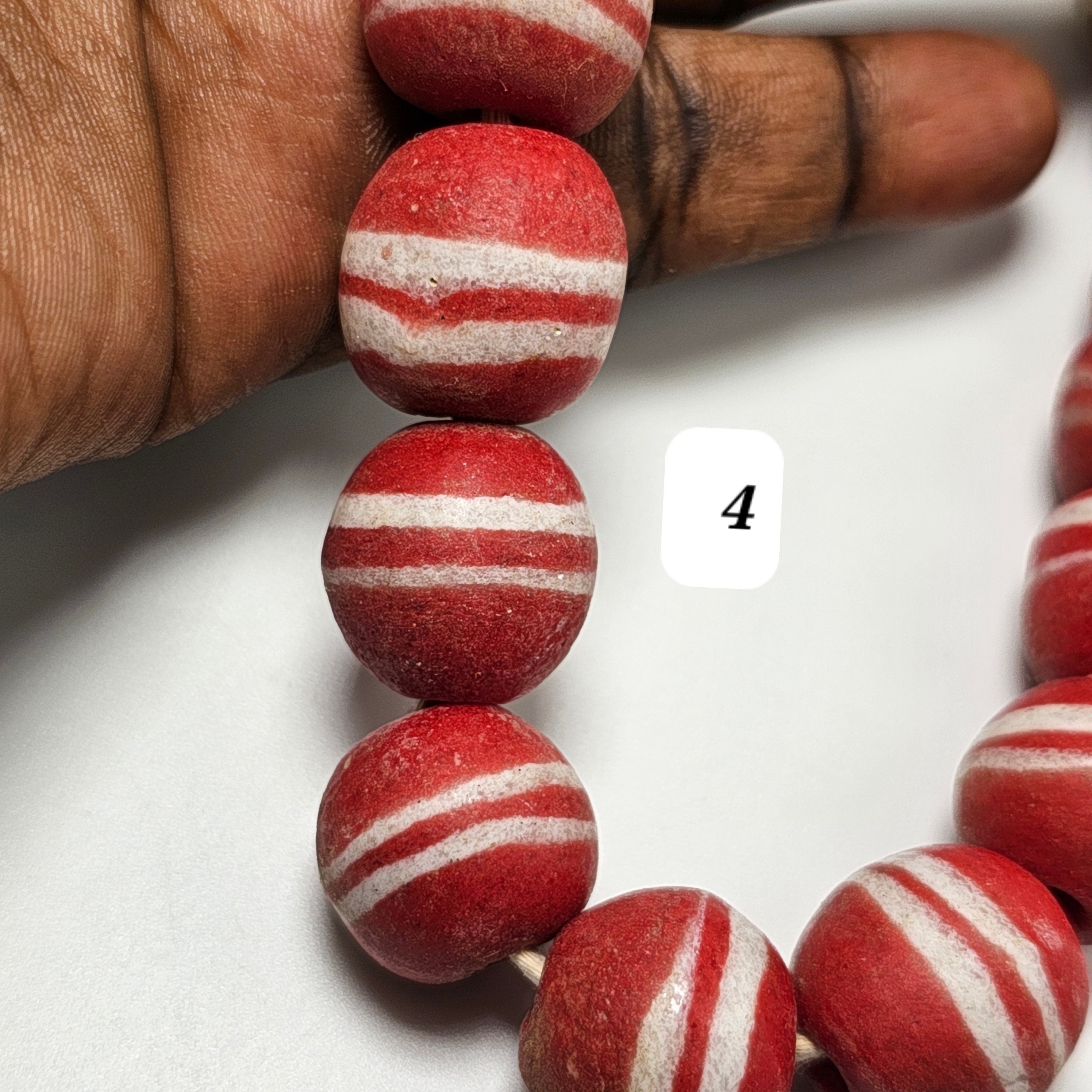 Red African Ball Beads, Jewelry Making Beads