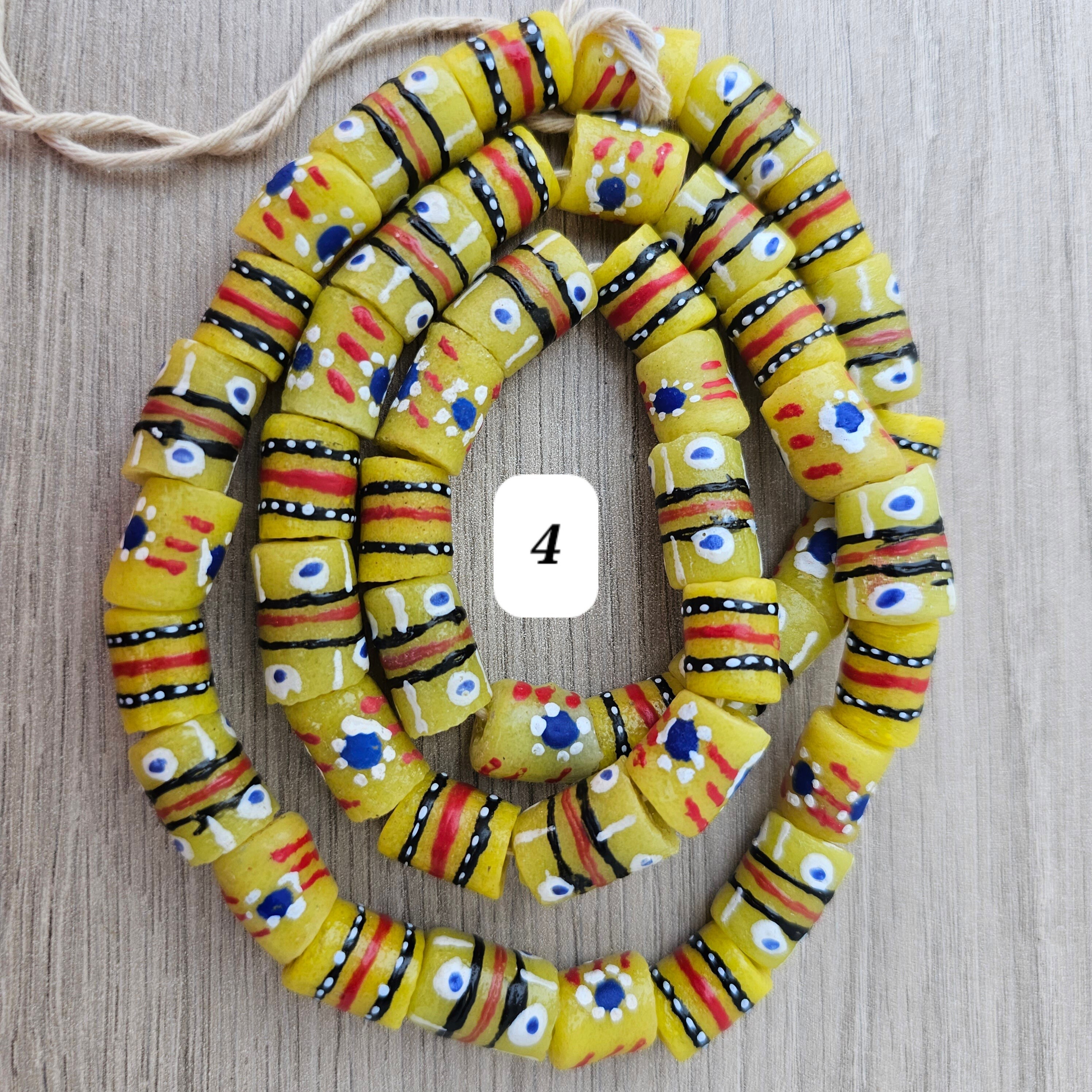 Yellow Long Beads, Jewelry Making