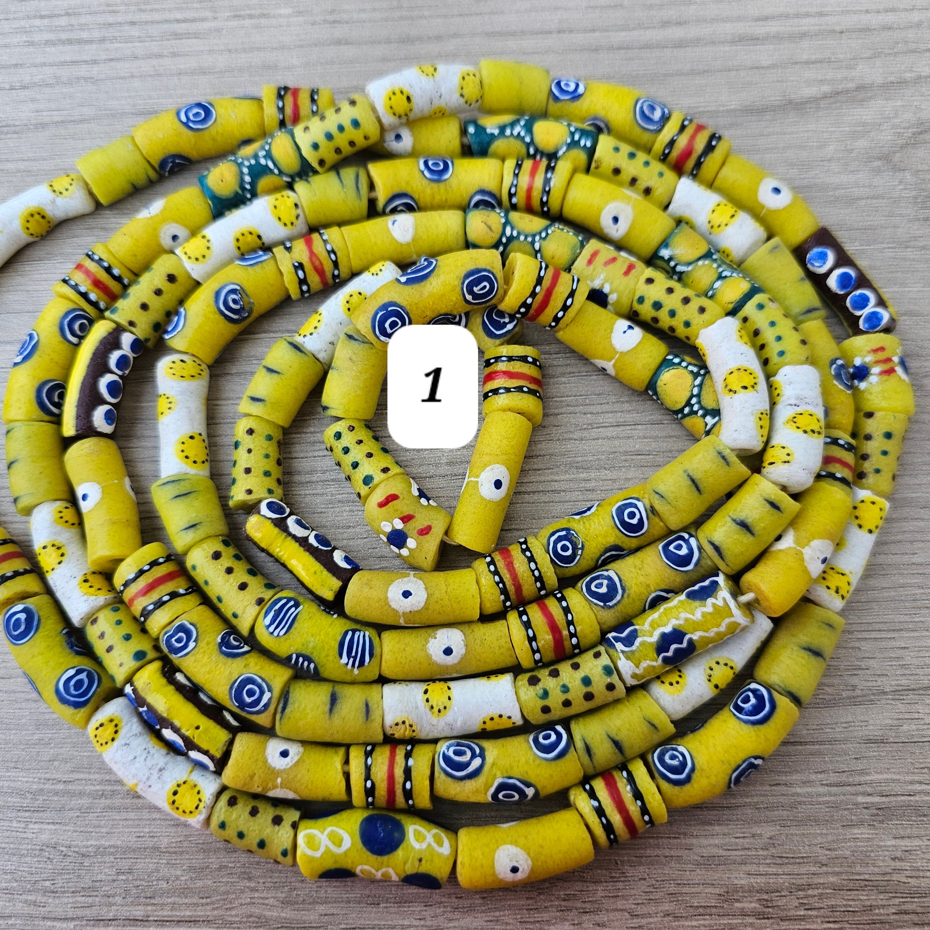 Yellow Long Beads, Jewelry Making