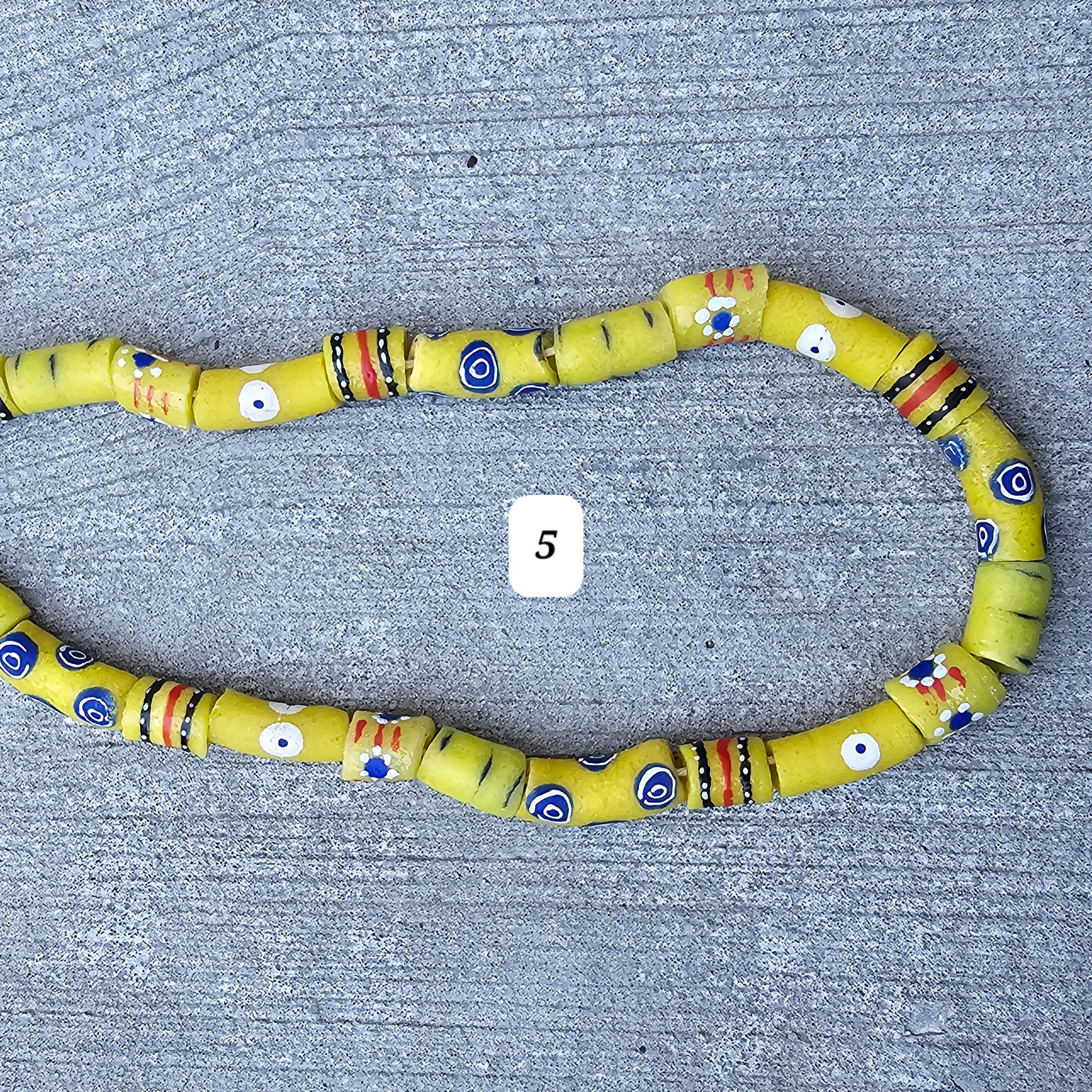 Yellow Long Beads, Jewelry Making