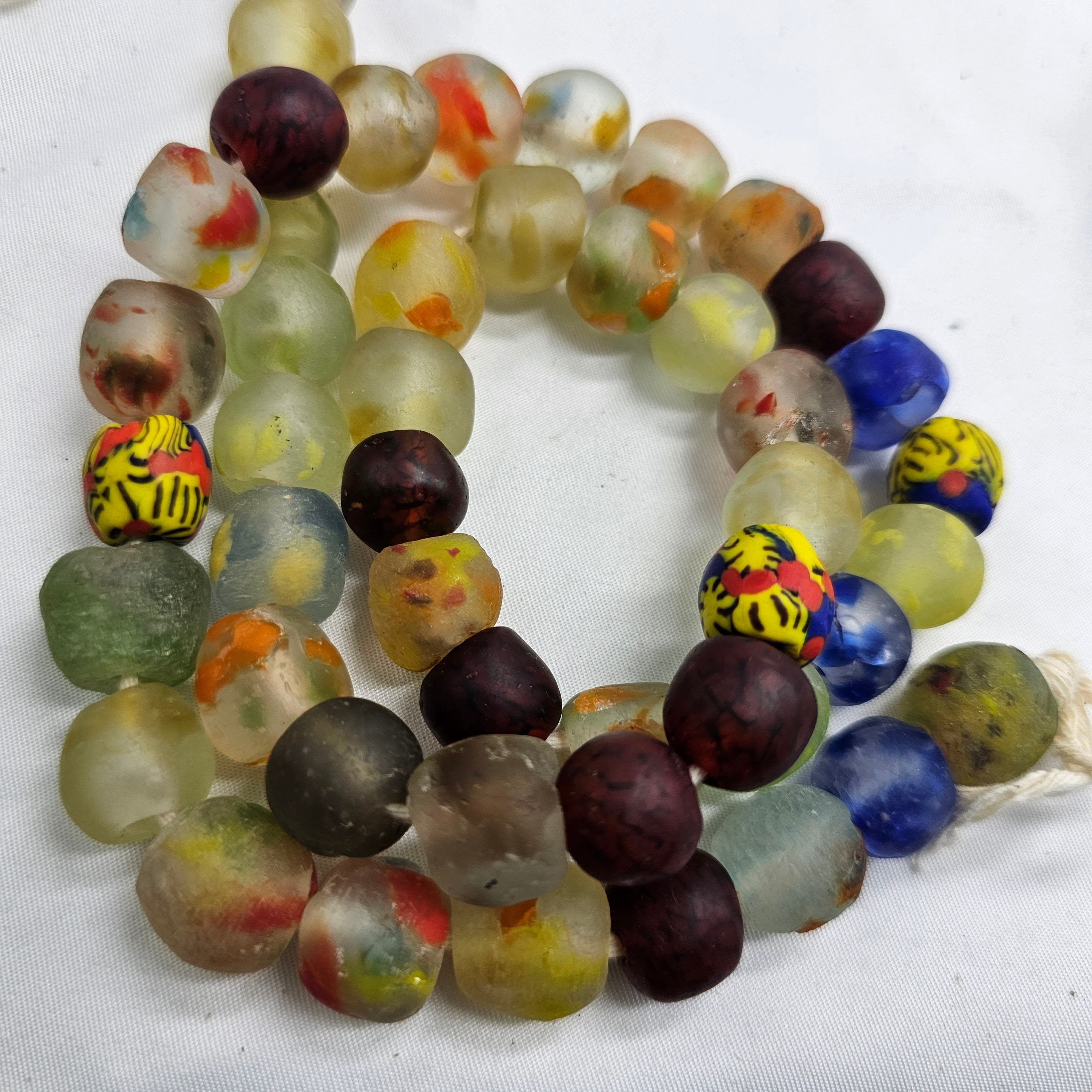 46 Mix Recycled African Glass Beads