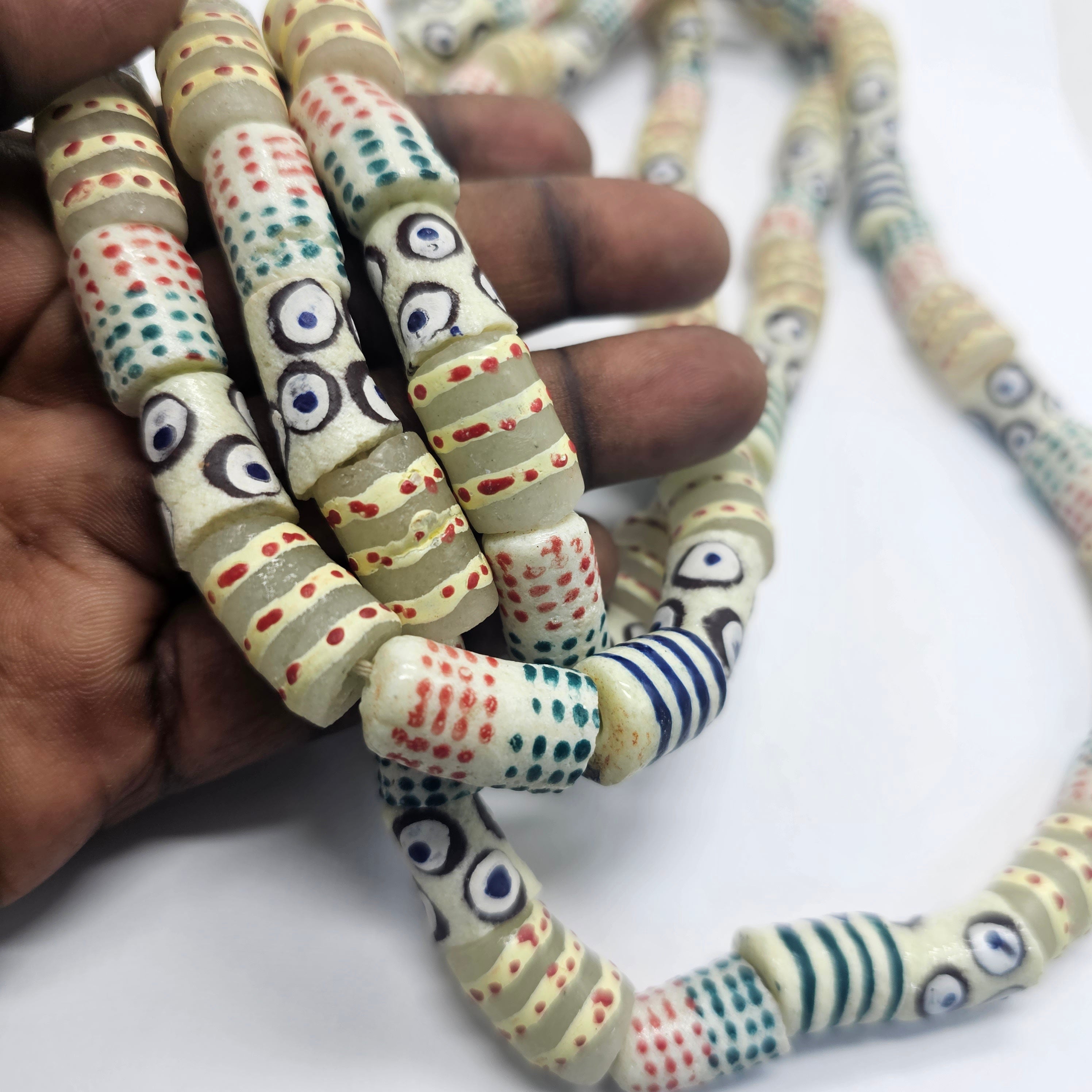 Cream African Beads