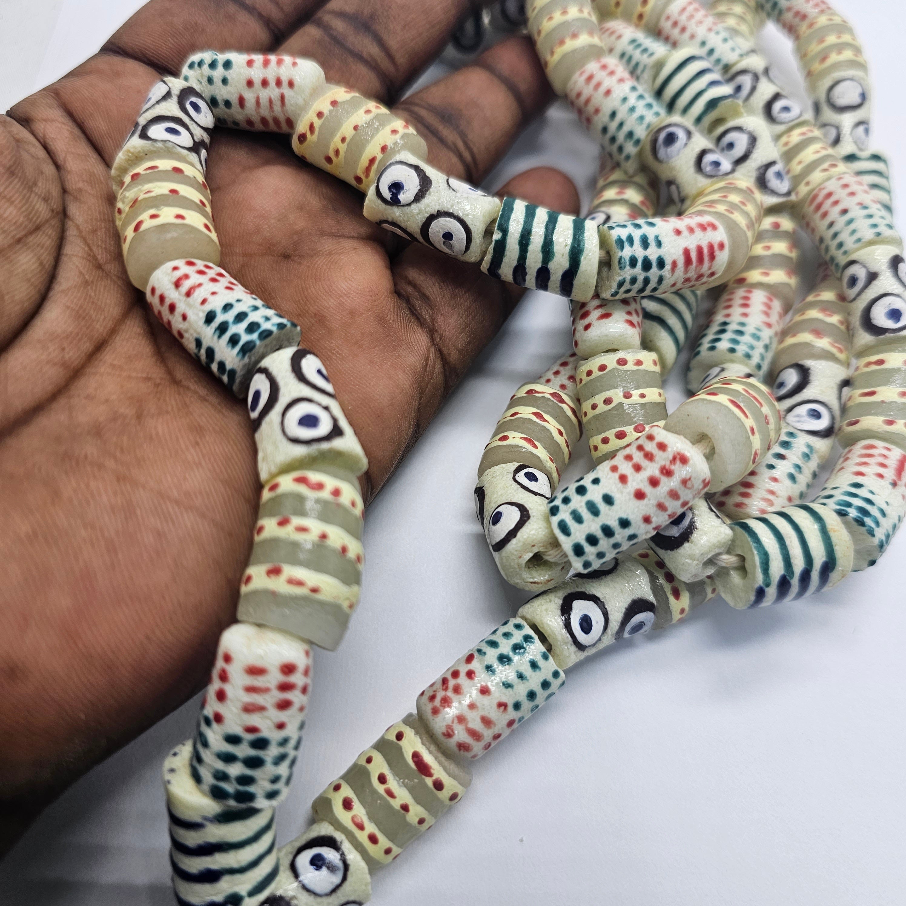 Cream African Beads