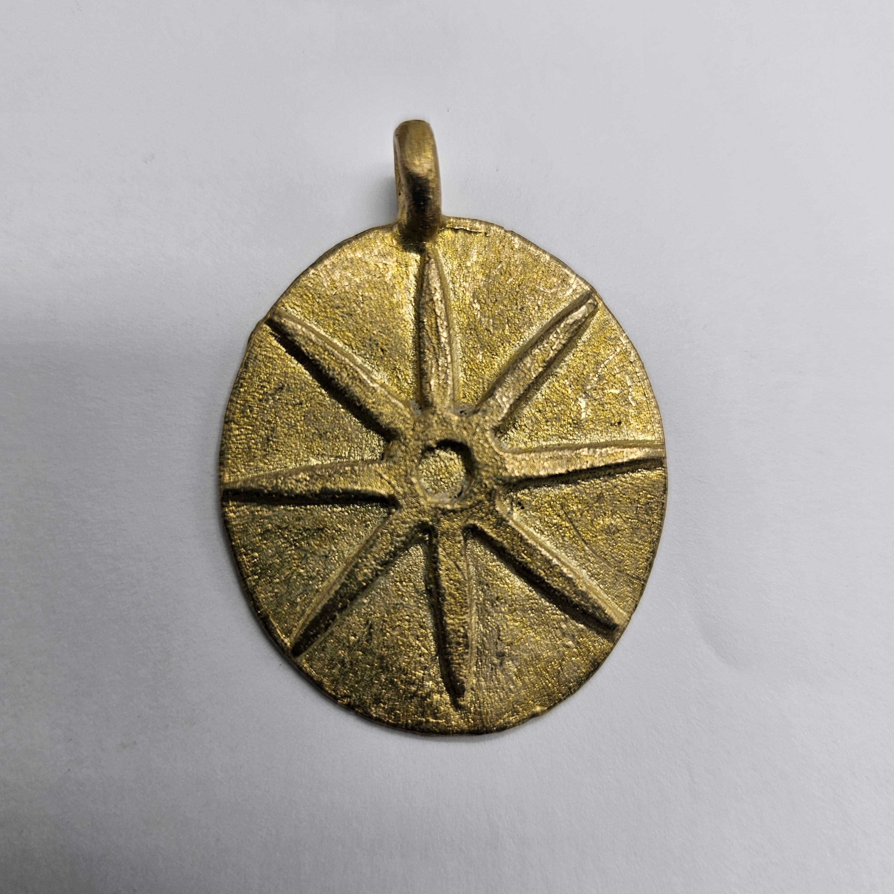 Star Brass Beads, African Pendant