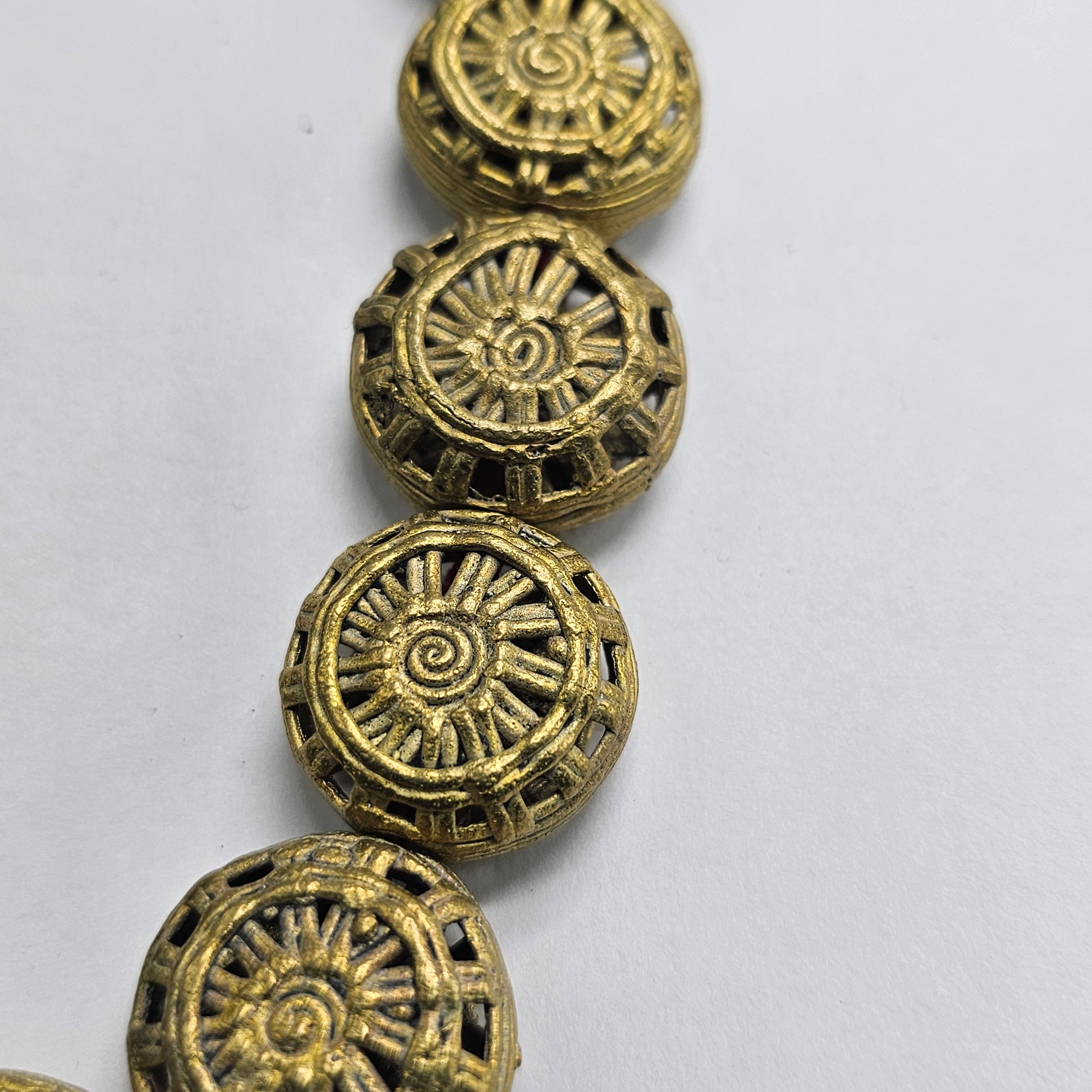 Ahante Brass Beads, Ghana Metal Beads