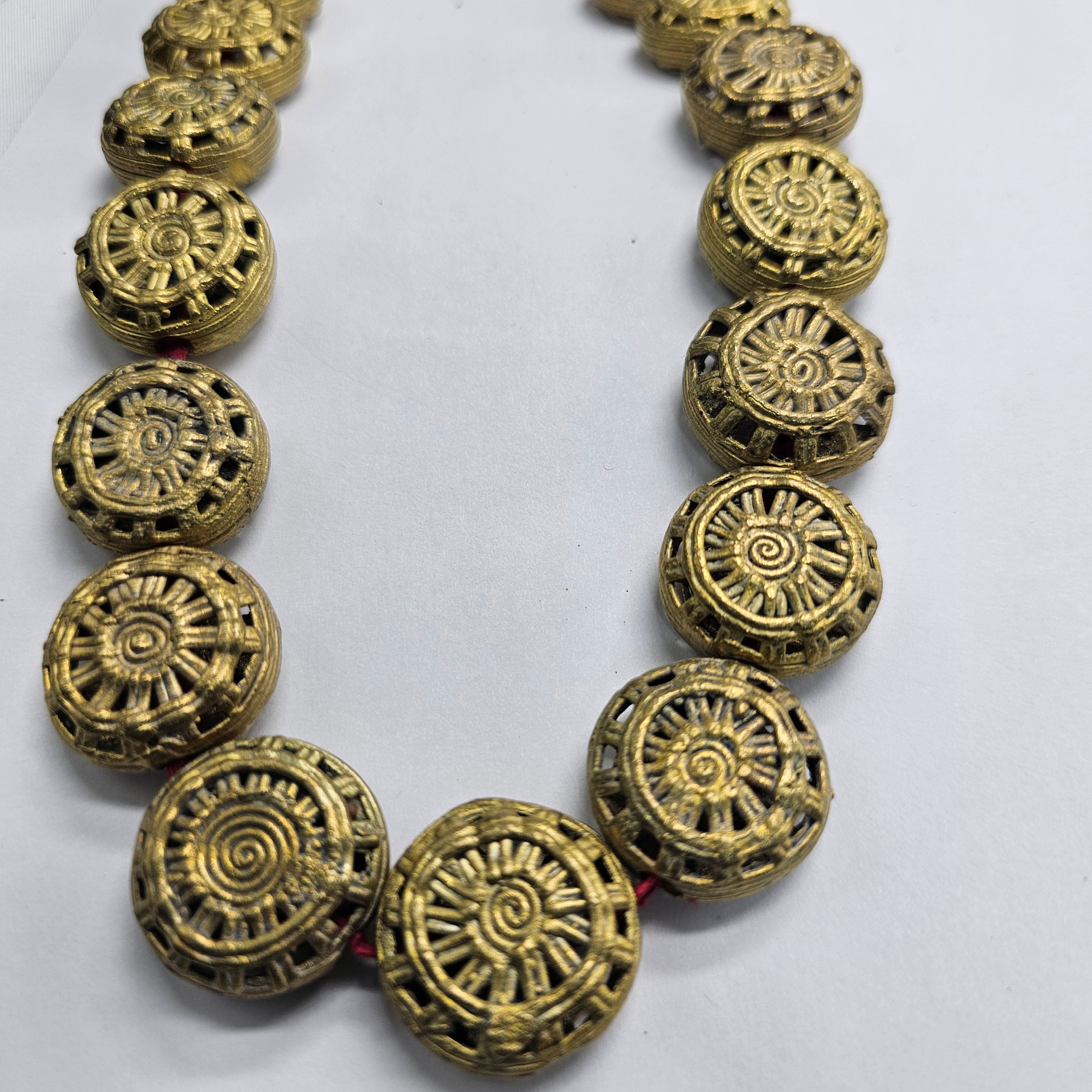 Ahante Brass Beads, Ghana Metal Beads