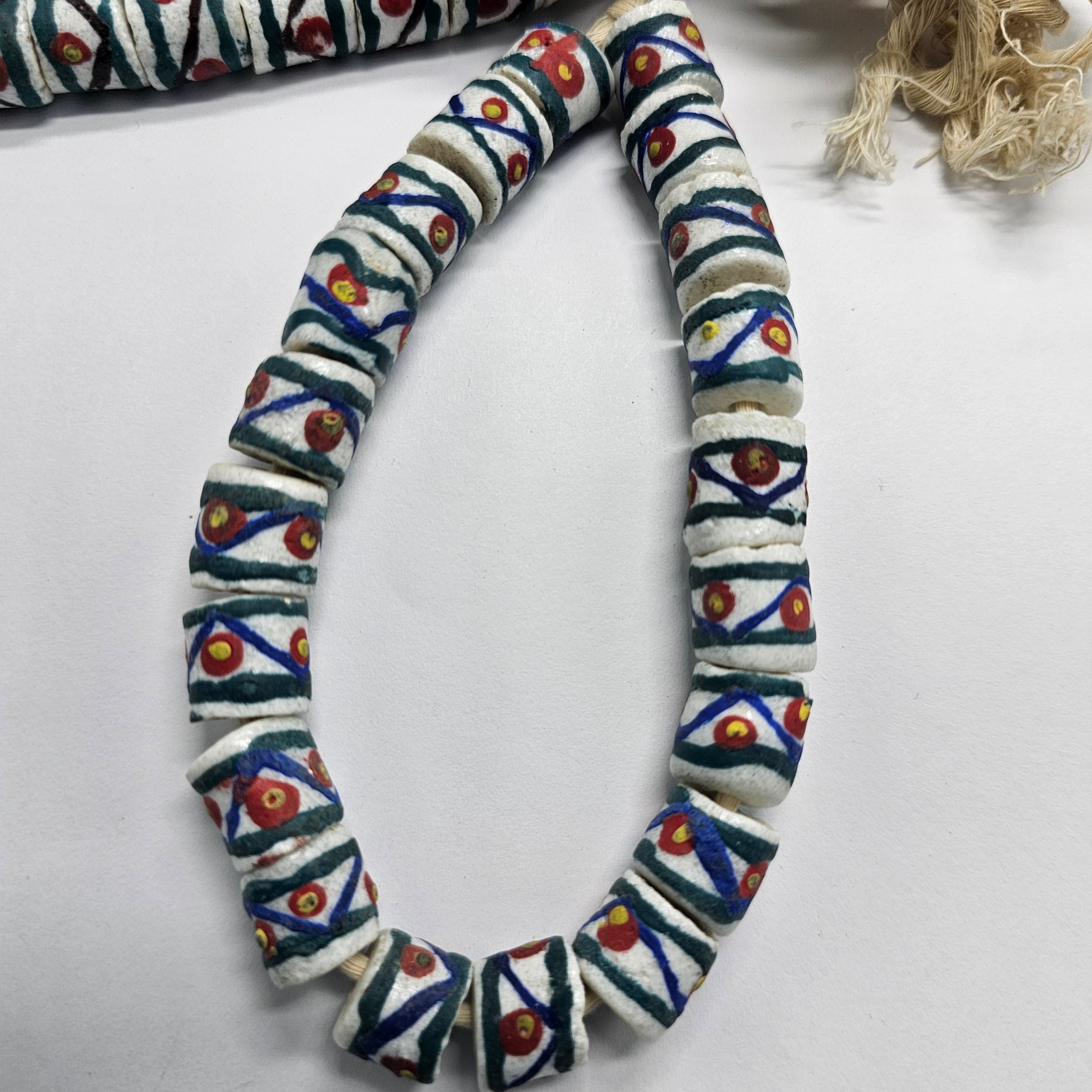 19 Krobo Beads, Jewelry Making Beads